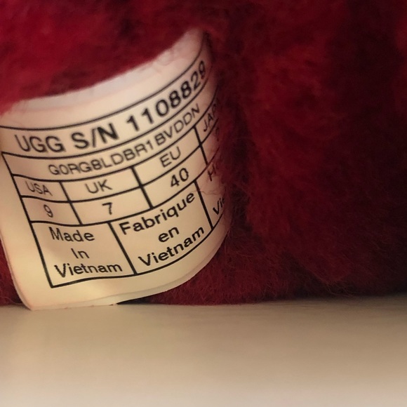 UGG NIB W Bailey bow II diagonal stripes only 6 - Picture 5 of 7